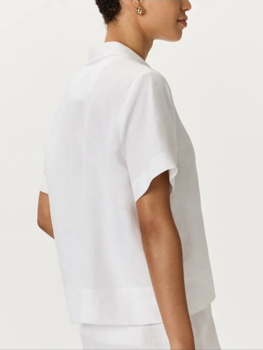 Quince 100% European Linen Shirt In White - Picture 3 of 13